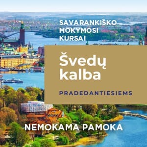 Nemokama švedų kalbos savarankiško mokymosi kurso pamoka